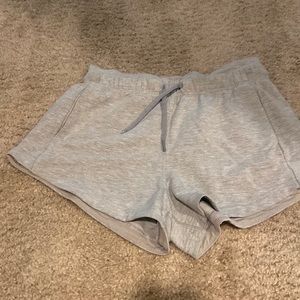 Lululemon Inner Glow Grey shorts size 6.